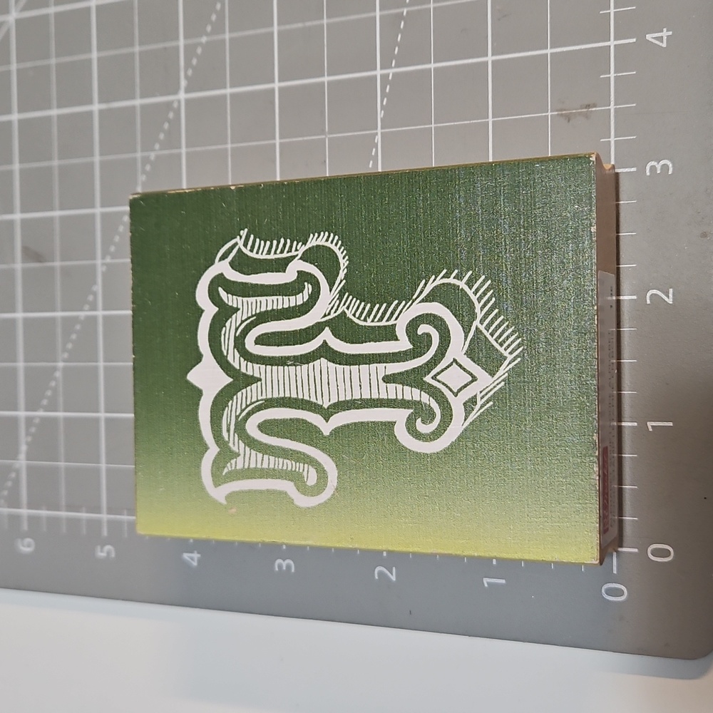 Georgeous "T" Monogram Rubber stamp Alphabet Soup line